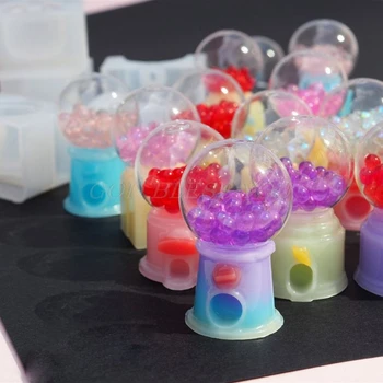 

4 Styles Classic Candy Twirling Gumballs Machine Resin Mold Game Toy Art Crafts Drop Shipping