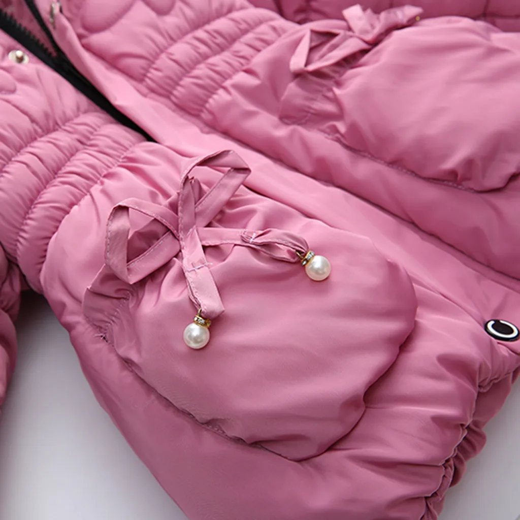 ARLONEET/зимние теплые толстые парки с капюшоном из плюша и бархата; пальто для маленьких девочек и мальчиков; зимняя куртка с капюшоном на молнии; верхняя одежда; CO04