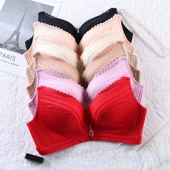 

Sexy Lace Bralette Women 3/4 Cup Push Up Bras Solid Color Ladies Lingerie Female Underwear Breathable Intimate Lingerie