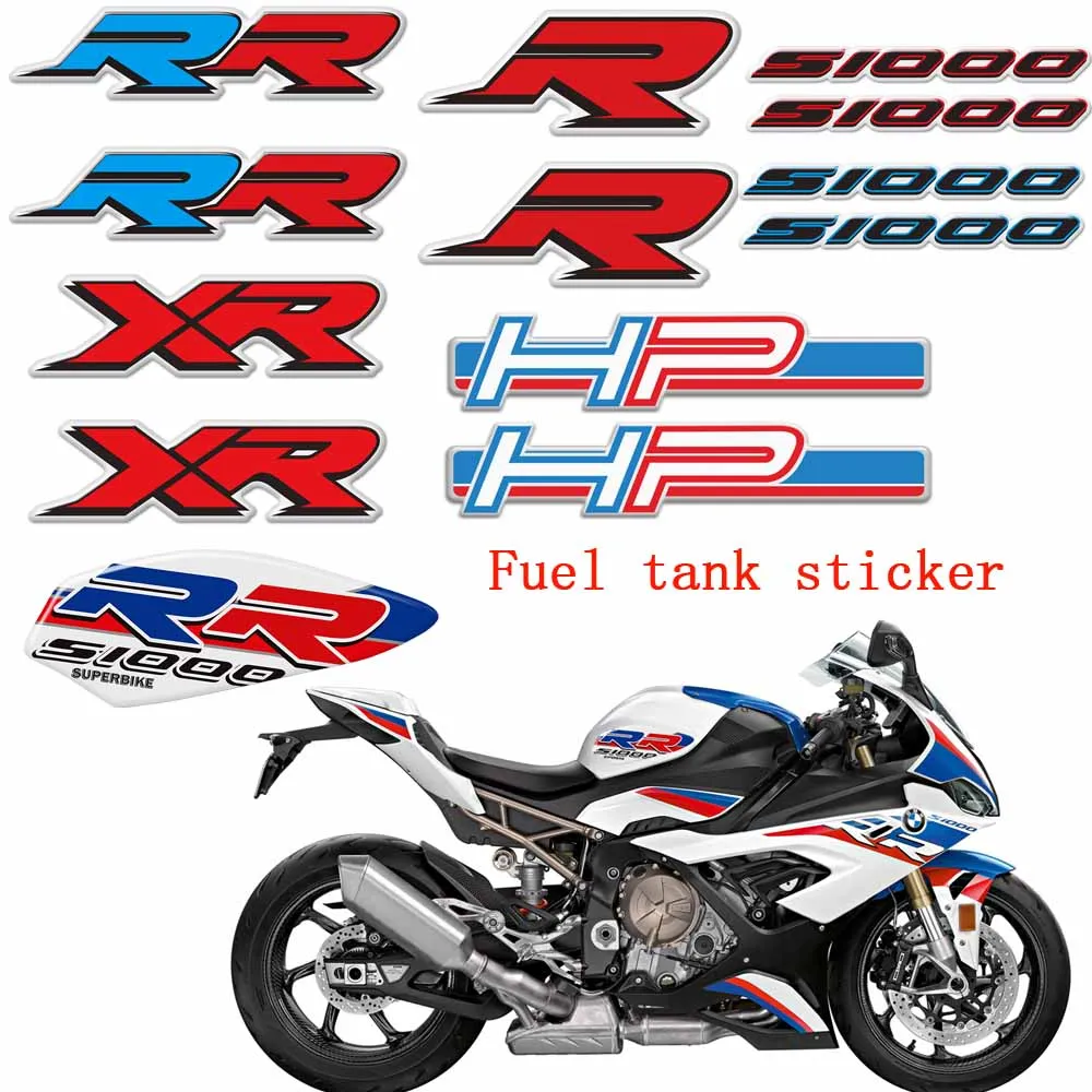 For BMW FOR HP HP2 HP4 R 1250 GS R1250 Race S1000 RR S1000XR Motorcycle Stickers Side Panel Protector Fairing Tank Pad Emblem