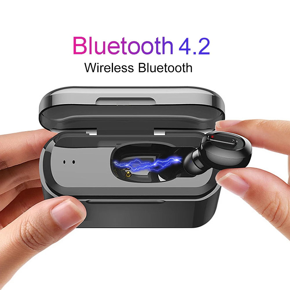Водонепроницаемые наушники для плавания 5,0 TWS, беспроводные Bluetooth наушники в ухо, спортивные мини наушники с зарядным устройством