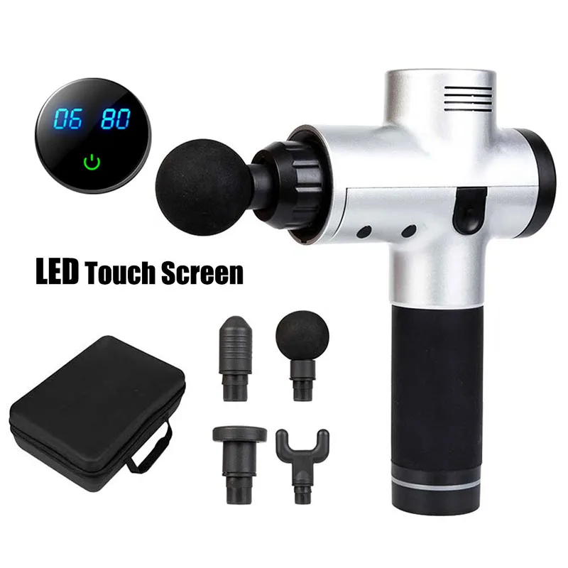 

Massage muscle gun with Portable bag 3 Files 3600R/min Therapy Massager Guns Body Massager Relief Pain fatigue After exercise