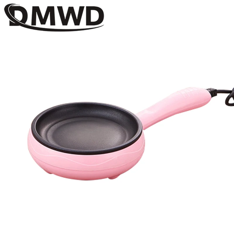 DMWD Multifunction Mini Egg Omelette Pancake Electric Non-Stick Fried Steak Frying Pan Boiled Eggs Boiler Cooker Food Steamer EU