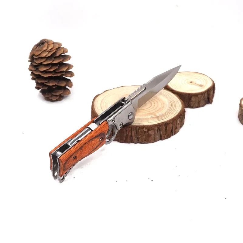 Складной карманный нож, тактический нож для выживания, светодиодный светильник AK47 в форме пистолета, походные охотничьи ножи, Мультитул, инструменты для повседневного использования