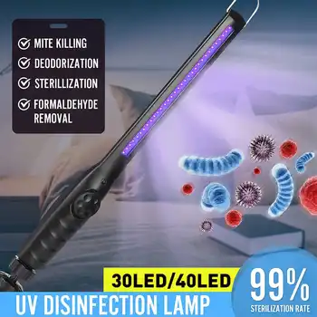 

30/40 LED Portable UV Light Ultraviolet Lamp Light USB Bactericidal Lamp Pet Disinfection Sterilizer Home Hotel Cleaning Tool