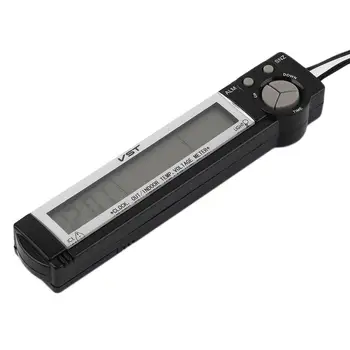 

Digital Car LCD Temperature Voltage Monitor Thermometer Calendar Alarm Clock
