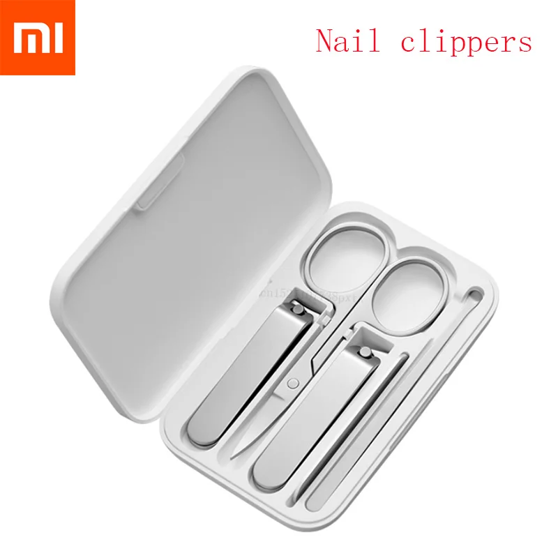 Trimmer Clippers Earpick Nail-File Pedicure-Care Beauty-Tools Stainless-Steel Professional