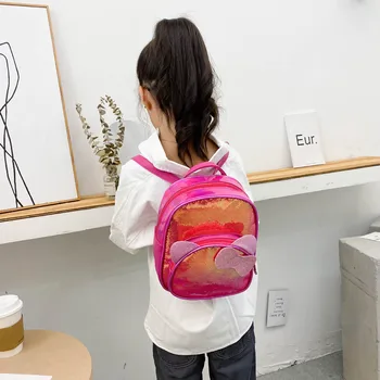 

Children Bag School Bags For Girls Rugzak Kinderen Plecaki laser holographic Orthopedic Rugzak Mochilas Escolar School Backpacks