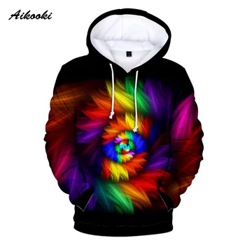 

Hip hop personality flashback 3D printed hoodie men/women color psychedelic 3D sweatshirt men fashion popular autumn winter top