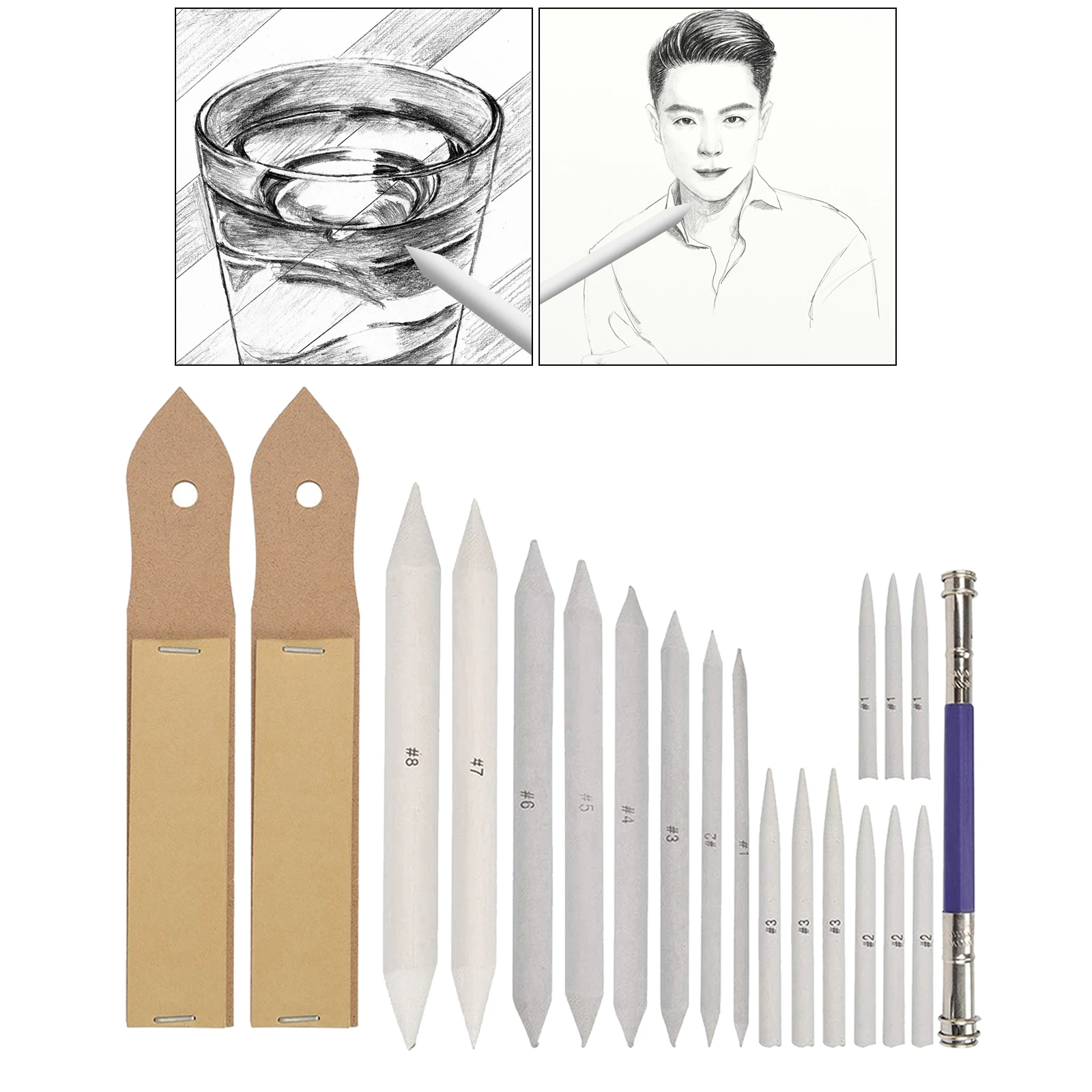 Buy Lakeer 6 PCS Blending Stumps and Tortillions Paper Art Blenders for  Student Artist Charcoal Sketch Drawing Tools Online at Best Prices in India   JioMart