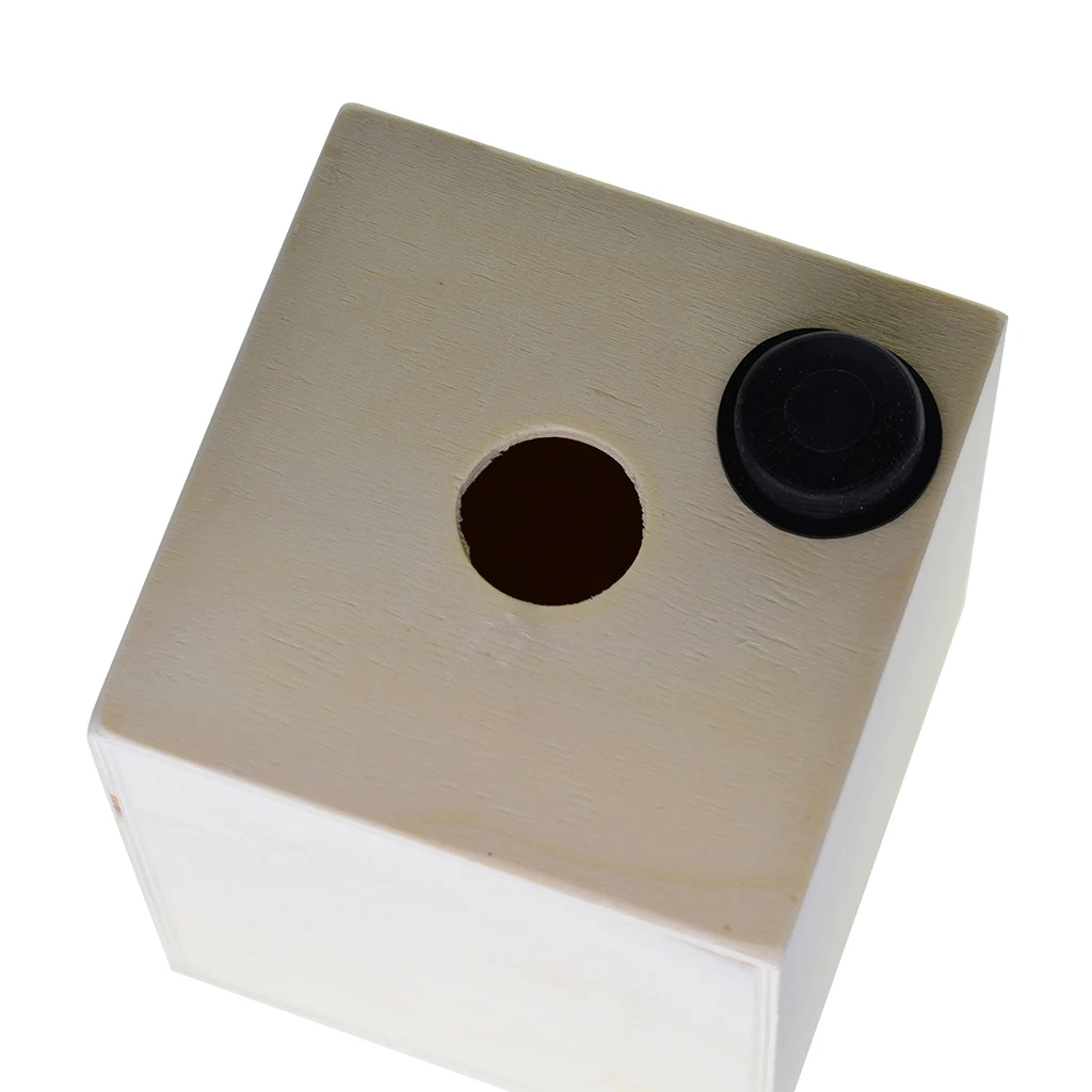 Wooden Plain Cuboid Coin Money Bank Saving Box DIY Painting Decorate Case