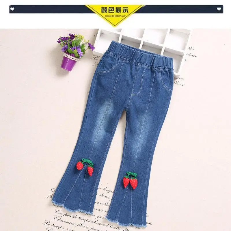 Детские джинсы Осенняя модель новой детской одежды han edition cuhk/детские брюки для девочек, брюки для досуга - Цвет: 3