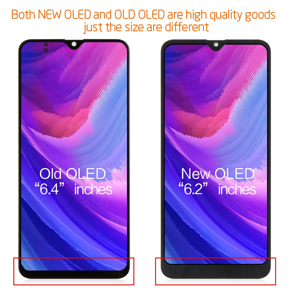 Сенсорный экран AMOLED/TFT для Samsung Galaxy A20 A205F ЖК дисплей с дигитайзером и сенсорным