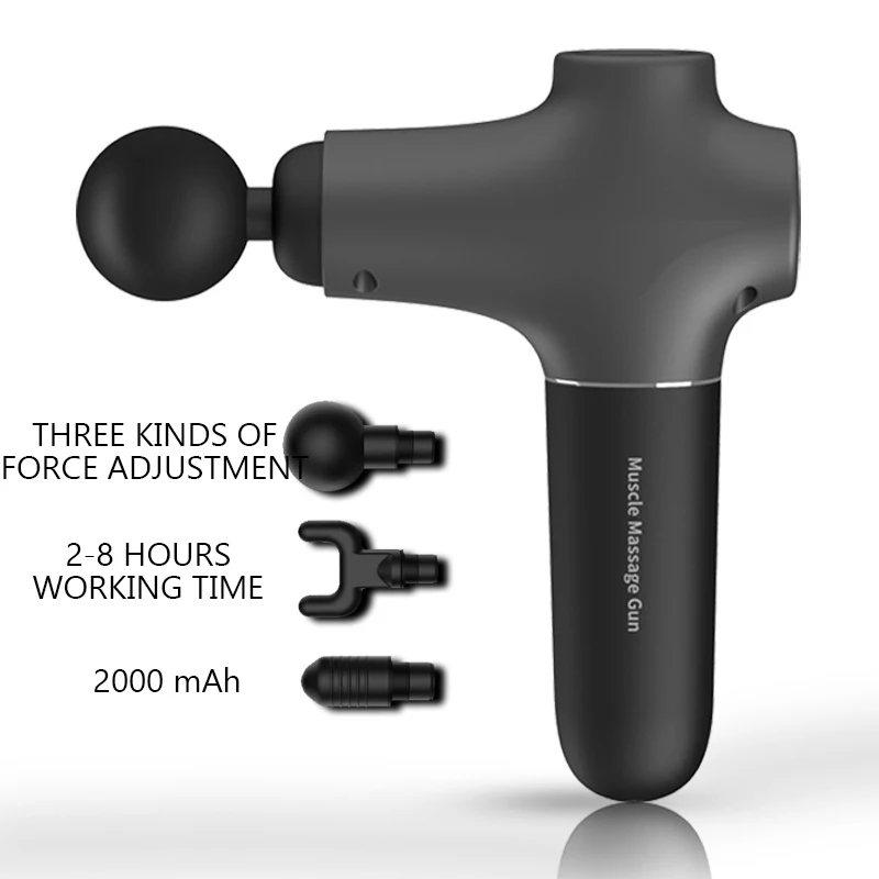 

New Massage Gun For female Mini Fascia Gun 3 Speeds Percussive Vibration Therapy Deep Tissue Massager Relax Pain Relief 3 Heads