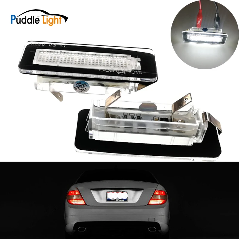 

2x 18 SMD LED License Plate Number Light Lamp Number License Light For Benz Smart Fortwo Coupe Convertible 450 451 W450 W453