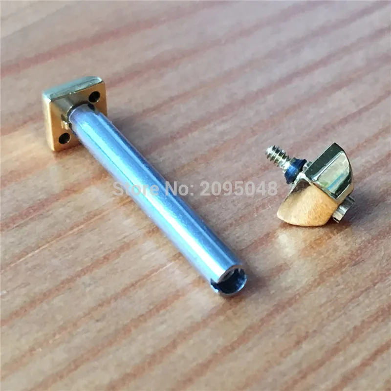 21mm gold color Стальной винт трубчатая штанга для Cartier Pasha W31074M7 кварцевый валик для часов Ремешок Браслет винт - Цвет: 21mm gold color
