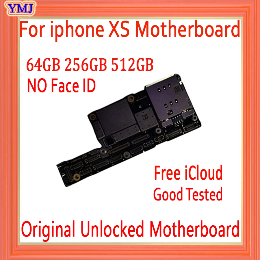

Free iCloud for iPhone XS motherboard Original unlocked Mainboard with IOS System Logic board FACE ID YES NO for iphone xs plate