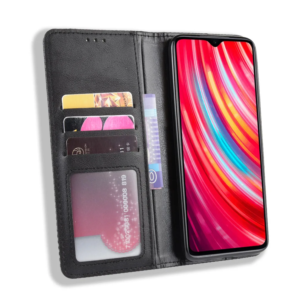 Чехол для Redmi 8, Роскошный кожаный бумажник премиум класса, кожаный флип-чехол-книжка для Xiaomi Redmi 8 8A Note 8 Pro, глобальная версия