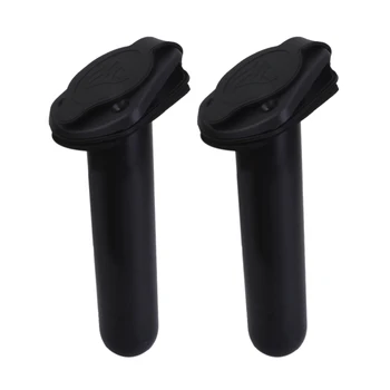 

2pcs Flush Mount Fishing Rod Holder With Cap Gasket Cover For Kayak Canoe