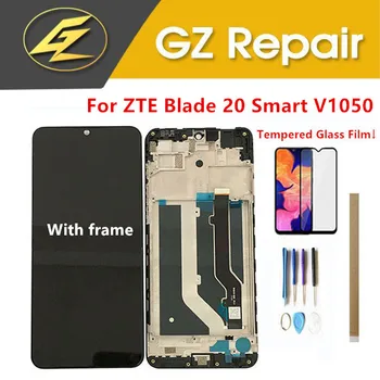 

With Frame 6.49 Inch For ZTE Blade 20 Smart V1050 LCD Display With Touch Screen Glass Sensor Black Color With Kits