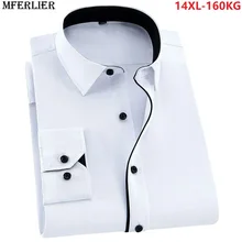 autumn men large size shirt long sleeve formal plus size big shirt winter 8XL 9XL 10XL oversize Business shirts 12XL 14XL 150KG