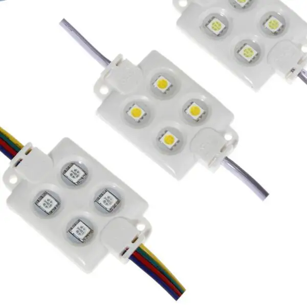 Водонепроницаемый SMD 5050 Светодиодные модули 12V 4 Led высокой яркости для Led канал знак рекламной надписи светодиодный модуль впрыска