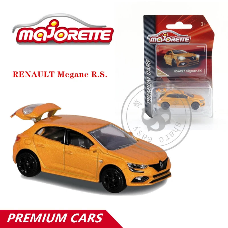 Majorette 1/64 Премиум Серия RENAULT Megane R.S. Популярная модель автомобиля для детей игрушки