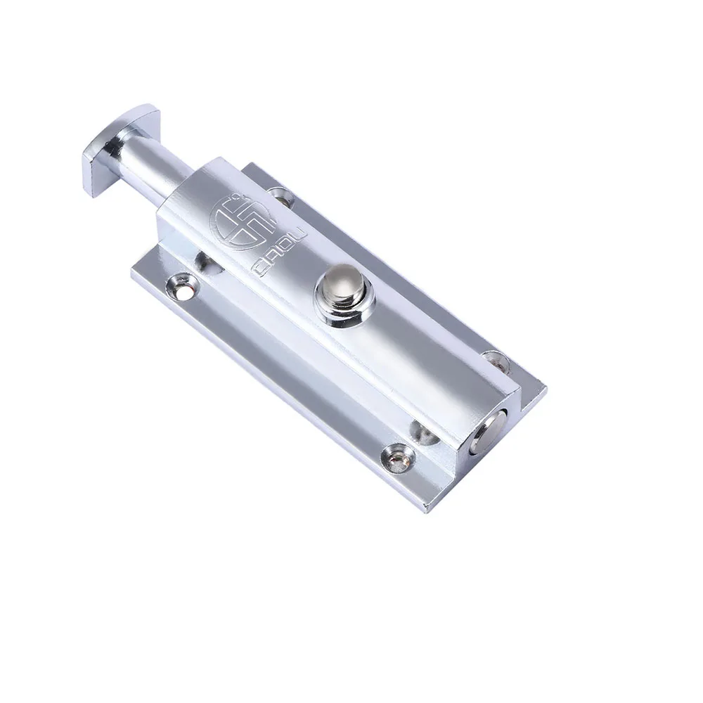 Home Door Window Zinc Alloy Security Slide Bolt door latch For Bathroom Toilet Spring Latch