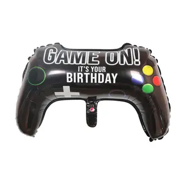 

Video Game Controller Handle Shape Aluminum Foil Balloon Personality Birthday Venue Party Children's Decoration Party Q3J2