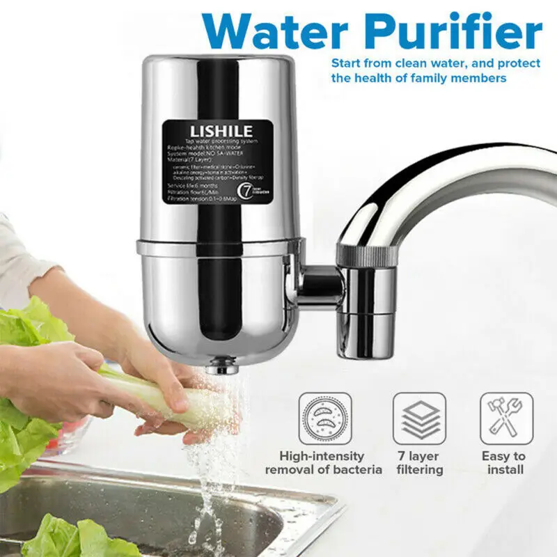 Lot 100x Faucet Water Filter Kitchen Sink Bathroom Mount Filtration Tap Purifier 