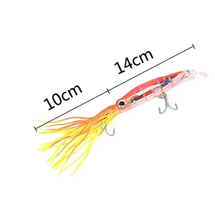 

Fishing Squid Lure lu yu er Squid Lure 14cm/40g Bound Be Prawn Octopus Hard Bait