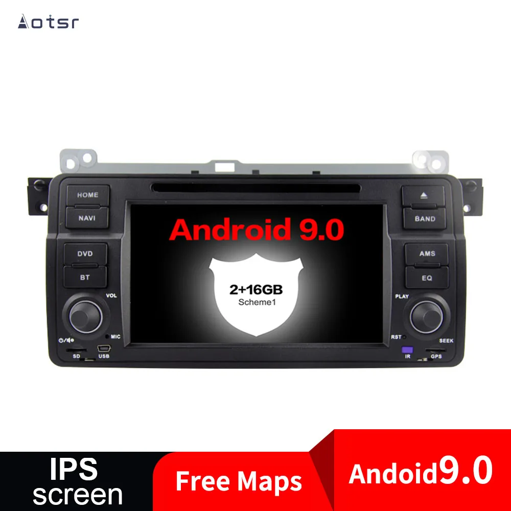 Best AutoRadio Android 9.0 Car DVD Player For BMW E46 M3 318/320/325/330/335 Rover 75 1998-2006 GPS Navigation BT multimedia player 0