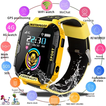 

2019 New 4G Children Smart Watch GPS Positioning Anti-lost Kid smartwatch WiFi Baby Watch Video Call Waterproof Kids Watches+Box