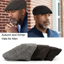 Осенне-зимний теплый классический берет, шапка s, шерстяные береты, шапка для людей среднего возраста и пожилых людей, для вождения, охоты, шапка для журналиста 30E