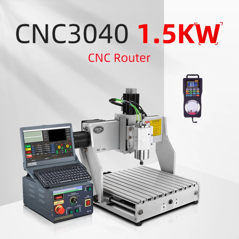 

JINGYAN CNC3040 4030 1.5KW cnc router Wood milling cutter Engraving machine cnc machine for metal desktop milling machine 4 axis