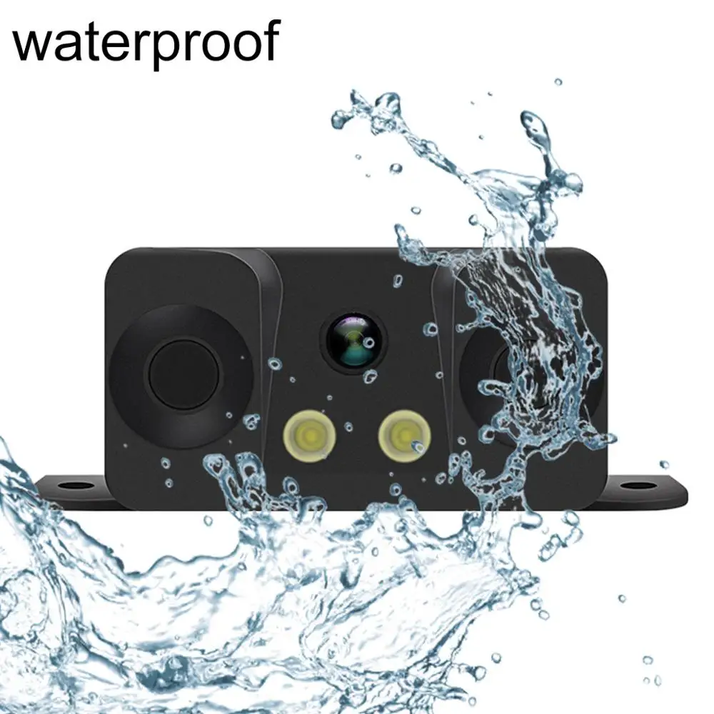 24V 1080P 5 In1 Waterproof Night Vision Visual Car Reverse Parking Radar Camera with Buzzing Alarm/Ultrasonic Sensors | Автомобили и