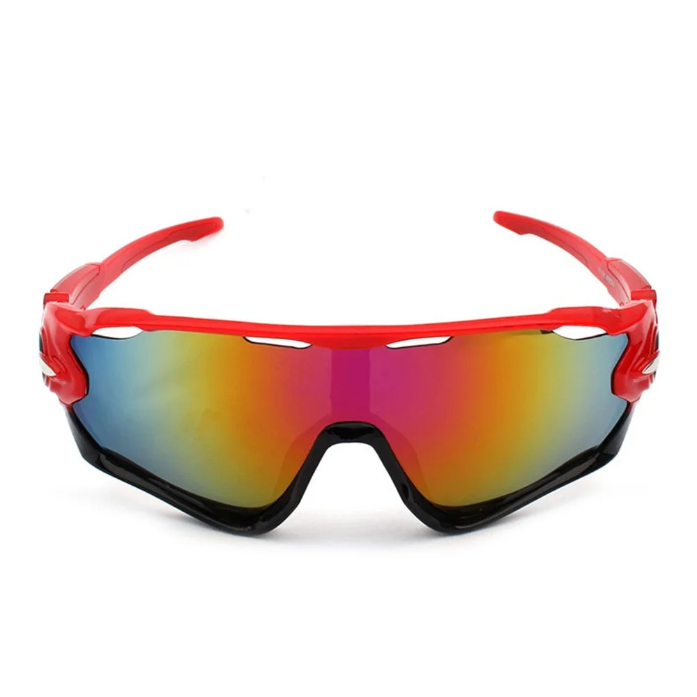 Легкие мужские и женские поляризованные солнцезащитные очки для велоспорта, MTB велосипедные очки, велосипедные спортивные очки с защитой от уф400 лучей, очки для велоспорта - Цвет: Красный