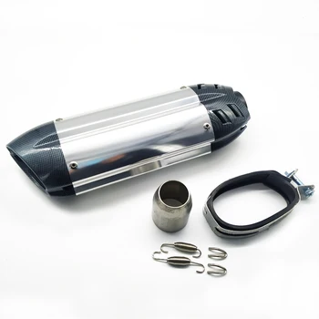 

DUPANQ Carbon Fiber Motorcycle Exhaust Muffler Pipe Escape For kawasaki er6n sv650 crf 230 Z800 R1 cb650f cb1000r cbr250r CF400