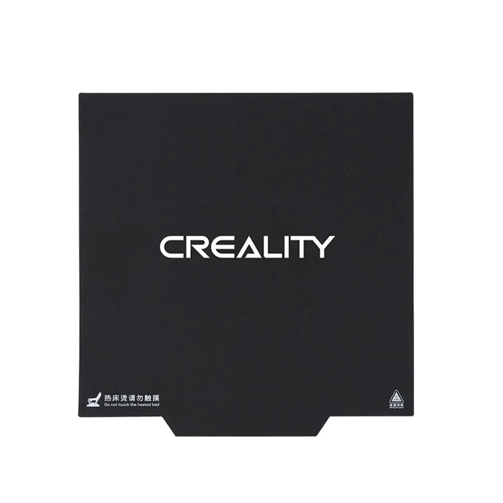 Creality, 3D-принтер, магнитная печатная кровать, лента, тепловая бумага, 3D-принтер, печатная наклейка, квадратная пластина, лента, поверхность, гибкая пластина - Цвет: Черный