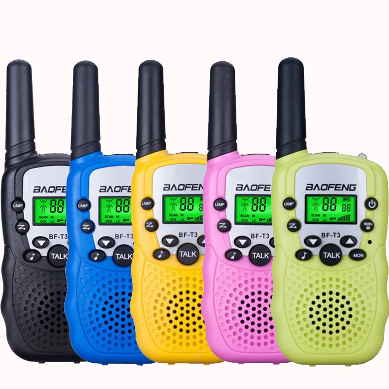 Baofeng BF T3 Walkie Talkie Kids 2pcs Comunicador distanza radio per bambini 100-800M walkie-talkie regalo di natale complean | Мобильные