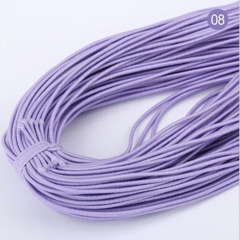 1mm Colorful High-Elastic Round Elastic Band Round Elastic Rope Rubber Band Elastic Line DIY Sewing Jewelry Accessories 9yards - 4