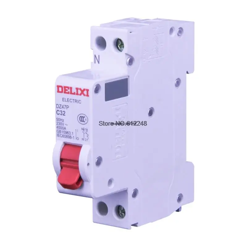 DELIXI Circuit Breaker 6A 10A 16A 25A 32A 40A DPN 1P+N 4.5KA 230V DZ47P MCB | Обустройство дома