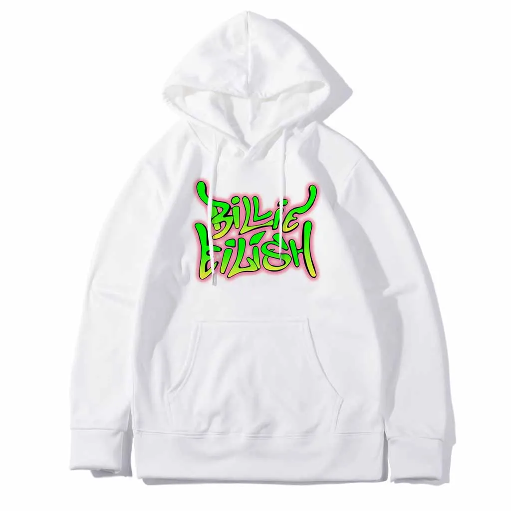 Pink Billie Eilish Толстовка Зимние теплые уличная одежда в стиле хип-хоп летняя рубашка кофты одежда для пребывания на открытом воздухе для мужчин и женщин, Billy Idol - Цвет: Pink