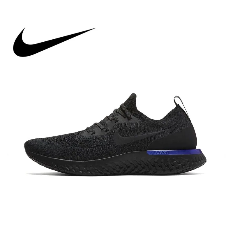 Оригинальные подлинные мужские дышащие кроссовки для бега от Nike Epic React Flyknit
