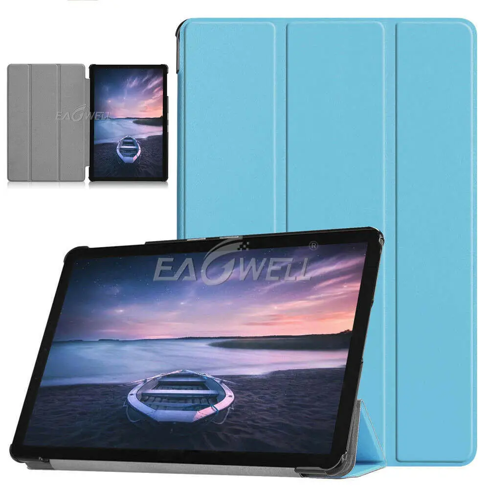 Чехол-книжка из искусственной кожи с подставкой для Samsung Galaxy Tab A 10,5 дюймов SM-T590 T595 T597 чехол с тремя сложениями для автоматического сна смарт-чехол