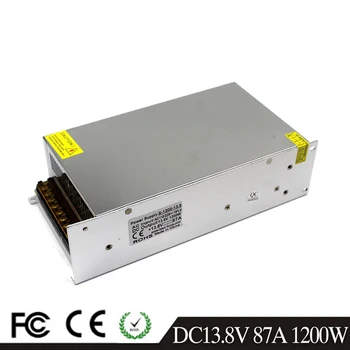 

DC13.8V 87A 1200W Switch Power Supply Adapter Driver Transformer 110V 220V AC To DC 13.8V SMPS for Led Light Lamp 3D Printer CNC