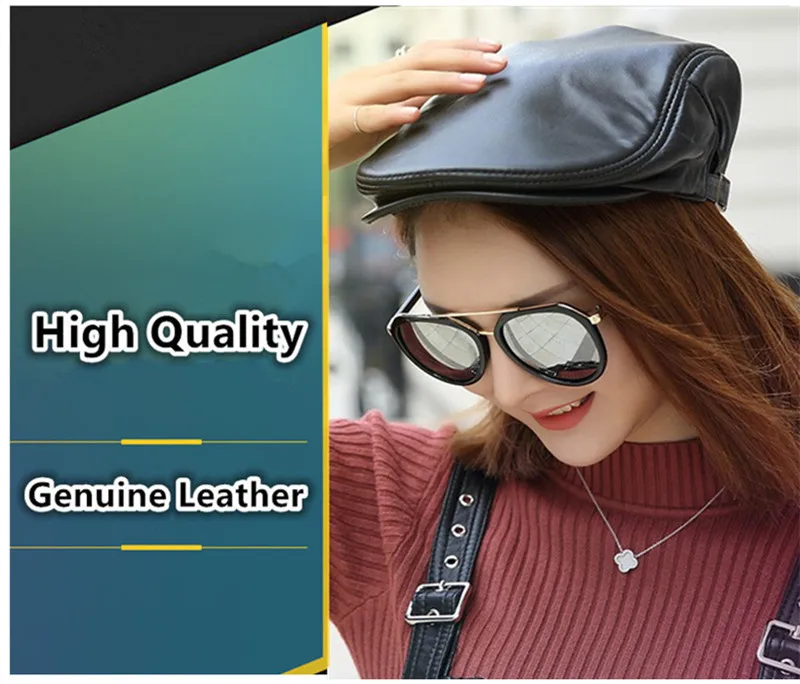 XdanqinX новые элегантные женские береты из овечьей кожи шляпа из натуральной кожи Простые Модные теплые мужские кепки с козырьками шляпы для пар