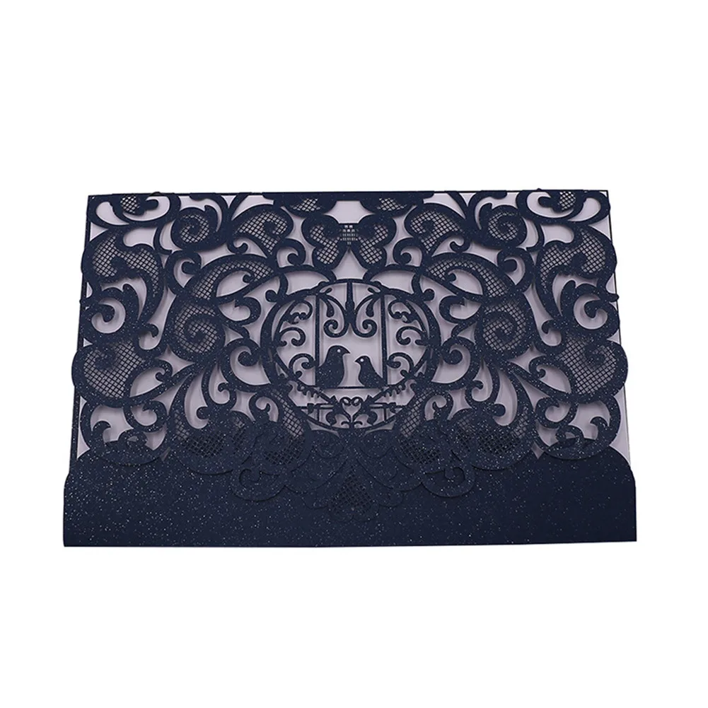  20 Pcs Invitation Card Hollow European Style Exquisite for Wedding Business Birthday Party 2019ing - 4.00052E+12