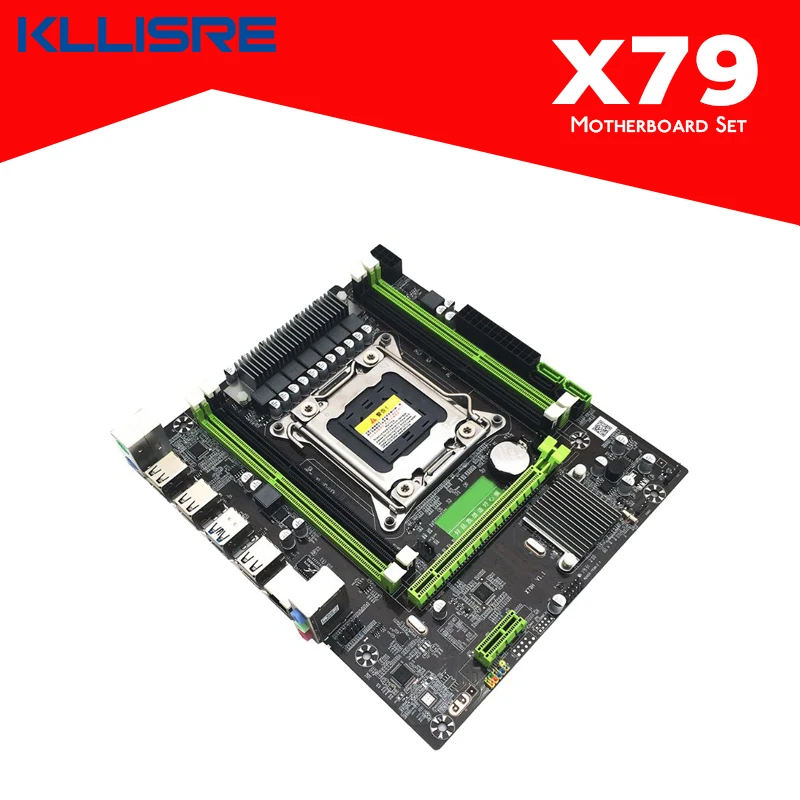 Kllisre X79 X79H материнская плата LGA 2011 USB3.0 SATA3 поддержка REG ECC памяти и процессор Xeon E5 4XDDR3