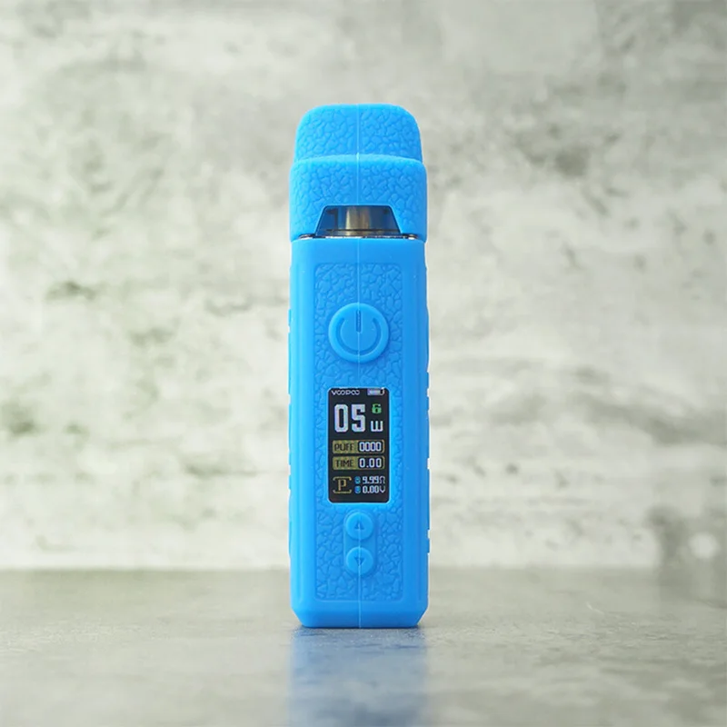 Blue gel no mod Силиконовый чехол для voopoo vinci pod, кожаный чехол, резиновый чехол, защитный чехол, гелевый Чехол для дома, чехол для vape pod Shield - Цвет: Blue gel no mod